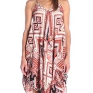 Blu Pepper Handkerchief Print Dress